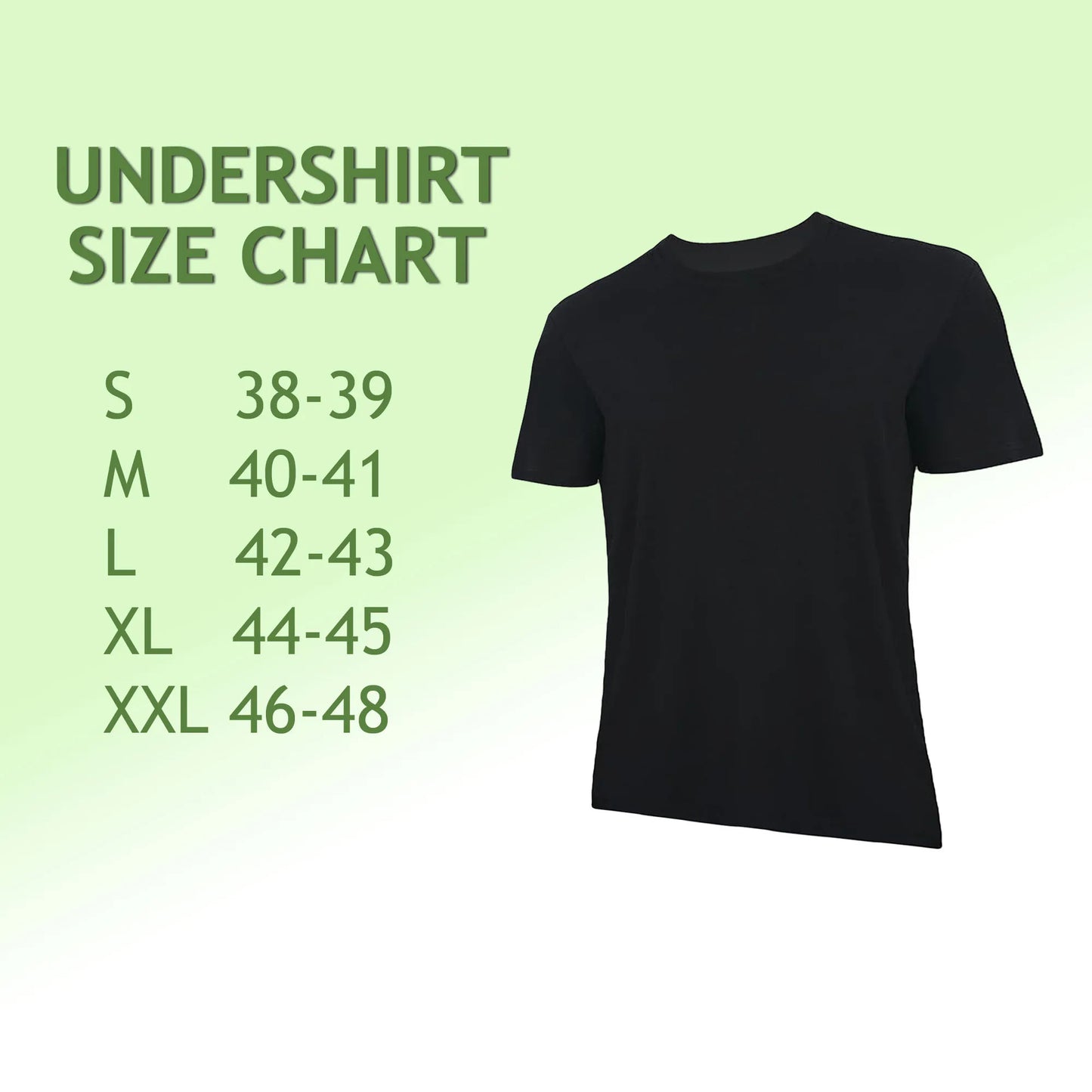 Men Bamboo Crewneck Undershirt Tees Moisture Wicking 3 Pack
