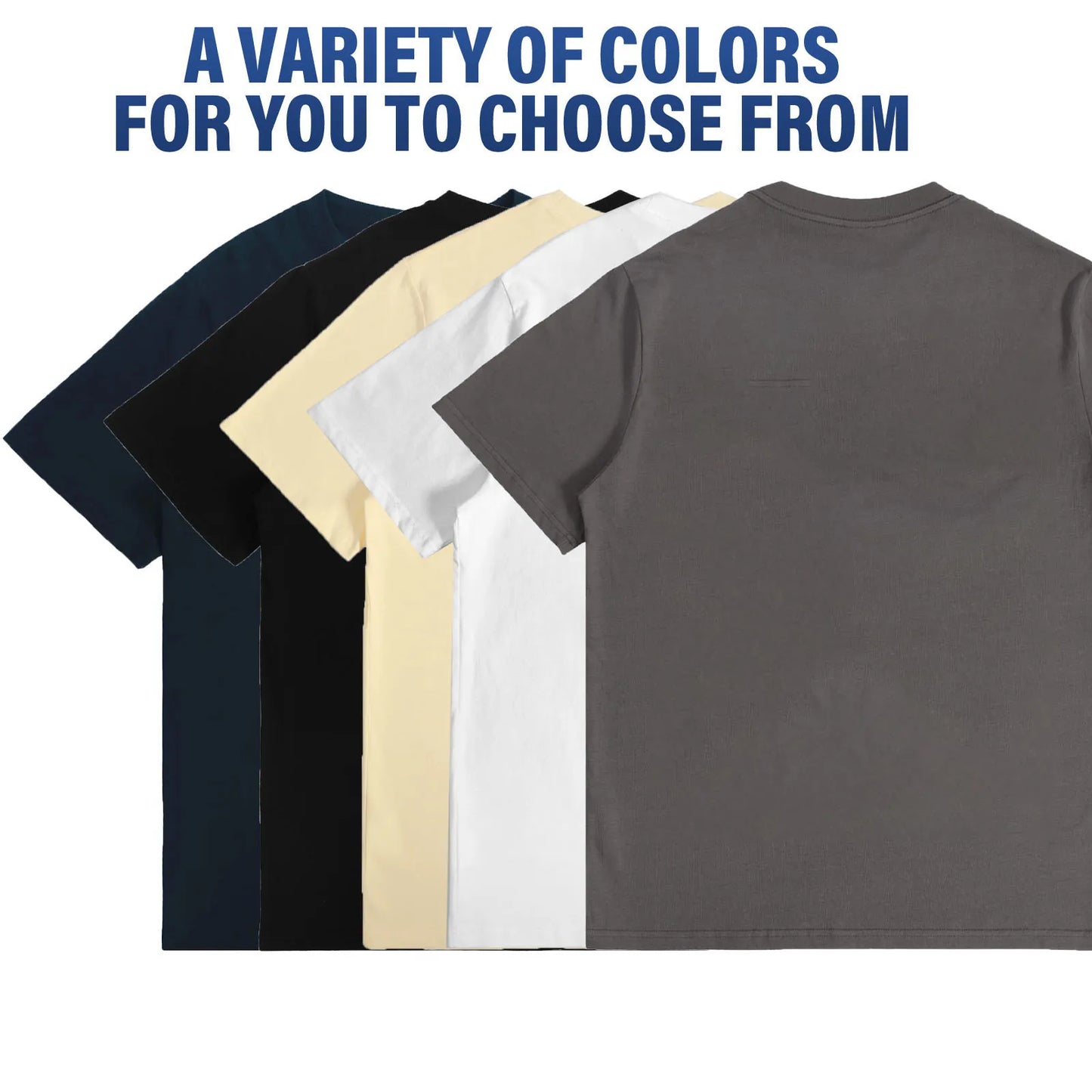 Men's 100% Cotton Short Sleeve Solid 5 Color O-neck Soft T-shirt