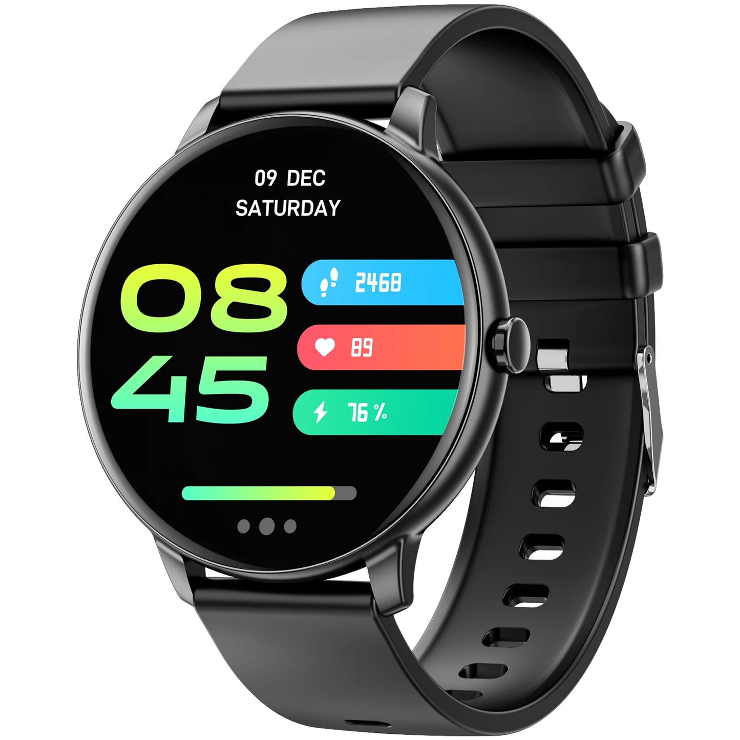 Women's and Men's Bluetooth Touch Screen smart watches Health Monitoring, Waterproof Fitness