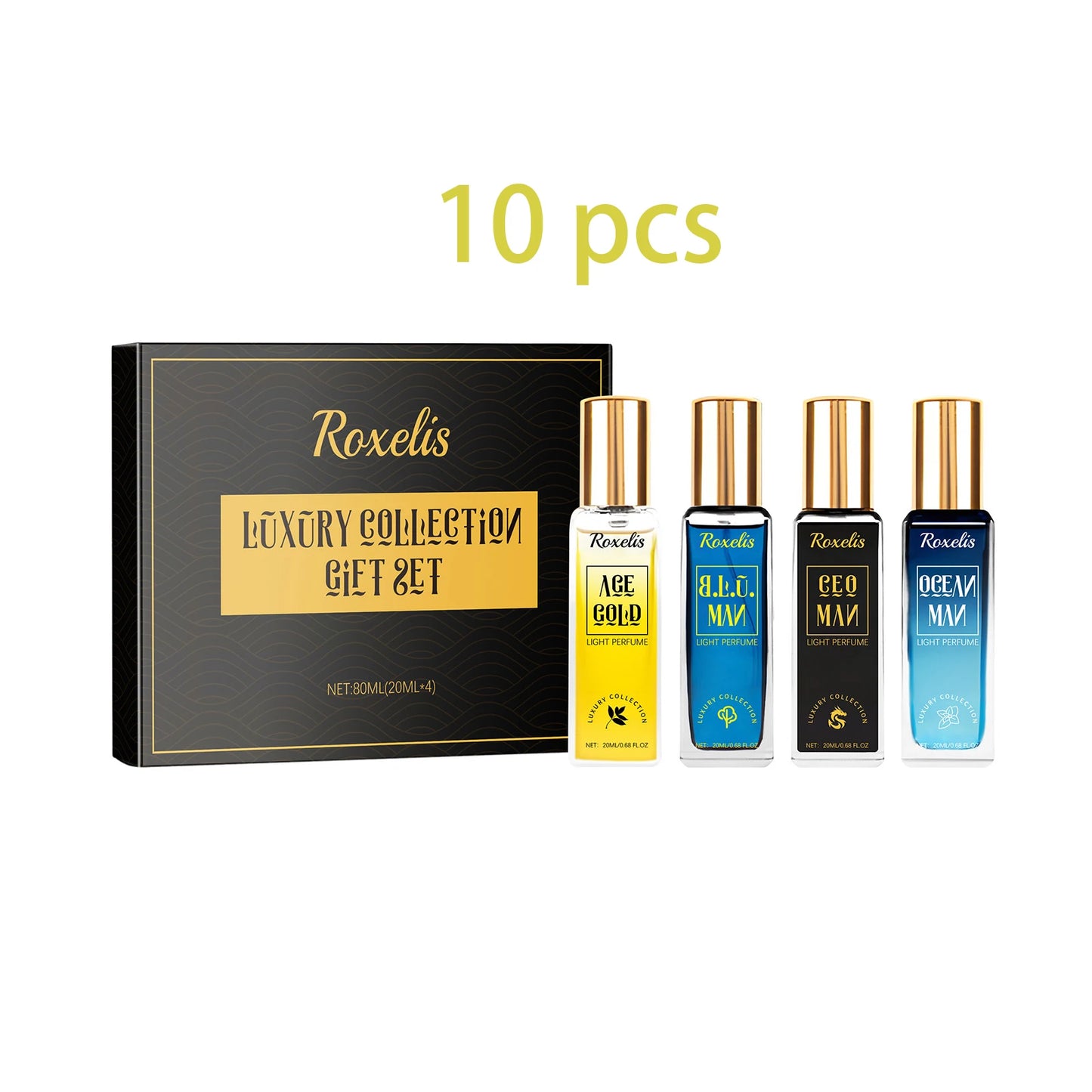 Roxelis Men Luxury Perfume Gift Set for Lasting Fragrance Charming Male Perfume Set