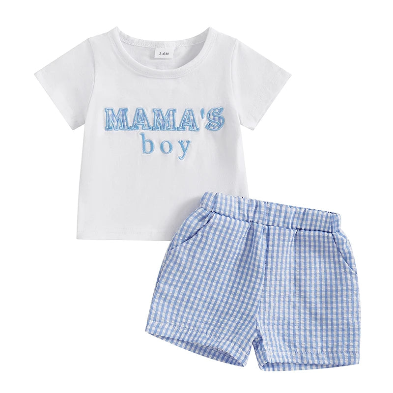 Short Sleeve T-Shirt and Elastic Waist Shorts Toddler 2 Piece Set