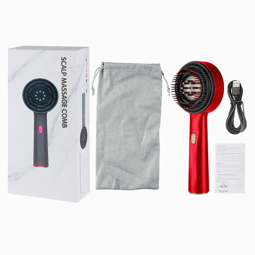 Massage Comb, Red Light Therapy, and Hair Growth Scalp Brush Anti Hair Loss Liquid Oil Applicator Hair Care