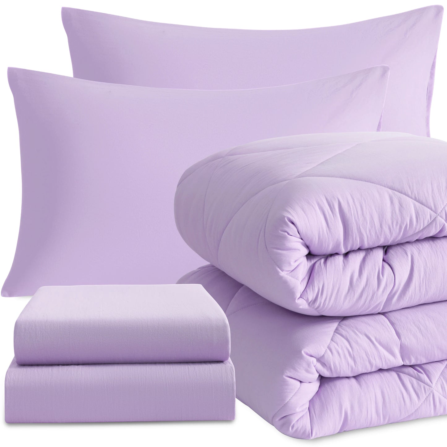 5 Piece Bed in a Bag, Includes Comforter, Fitted Sheet, Top Sheet and Pillowcases
