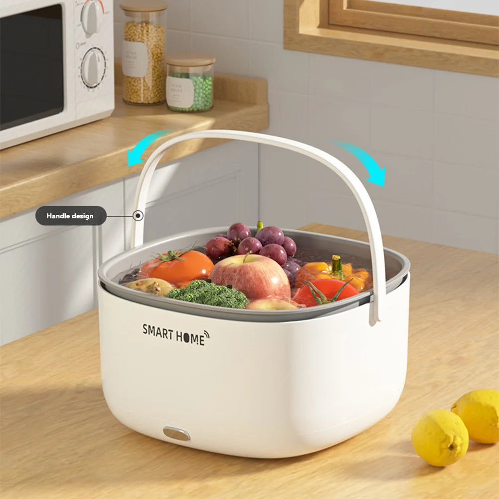 Ultrasound Fruits Cleaning Machine with Handle Electric Vegetable Washers