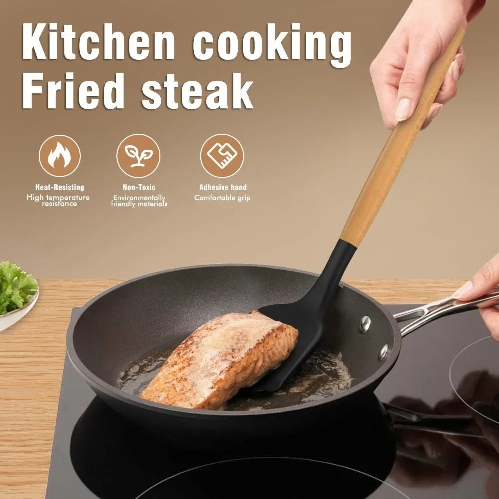 12PCS Silicone Kitchen Utensils Cooking Set Kitchenware