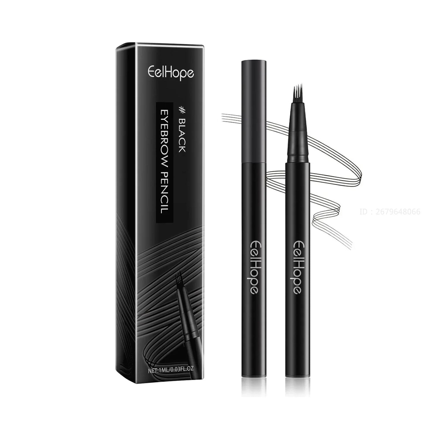 4 Waterproof Eyebrow Pencil Long Lasting Natural Black Dark Brown Women Liquid Eye Brows Pen Makeup