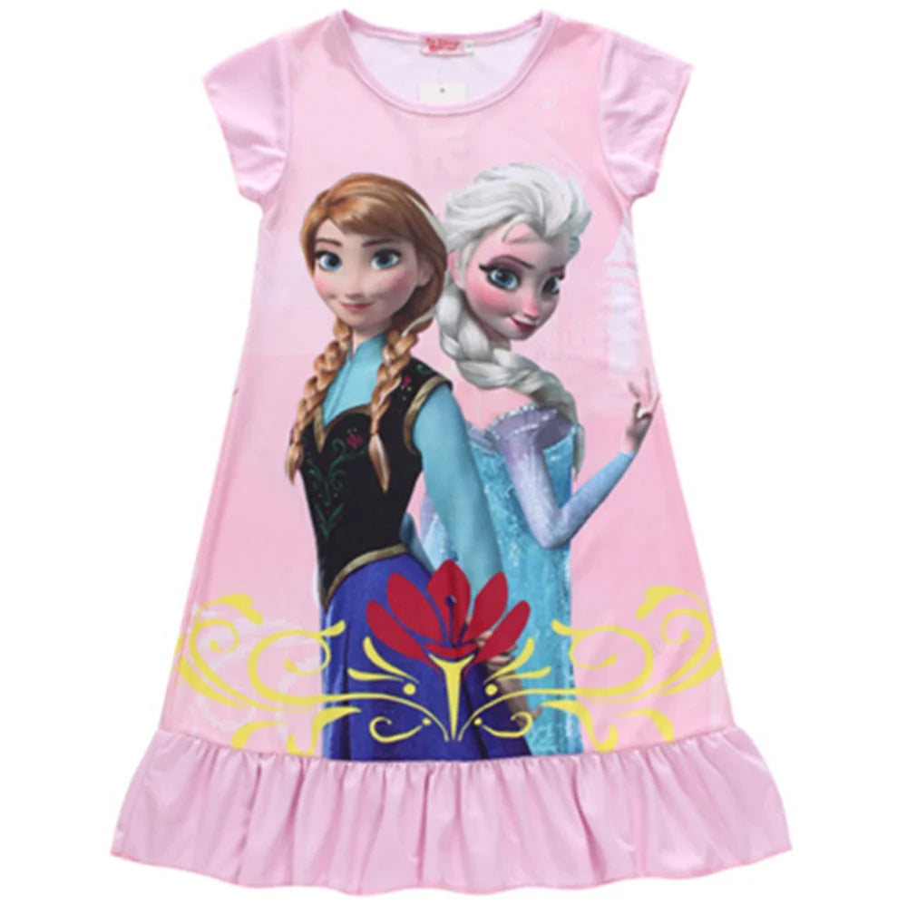 Frozen Pajamas Night Gown Dress