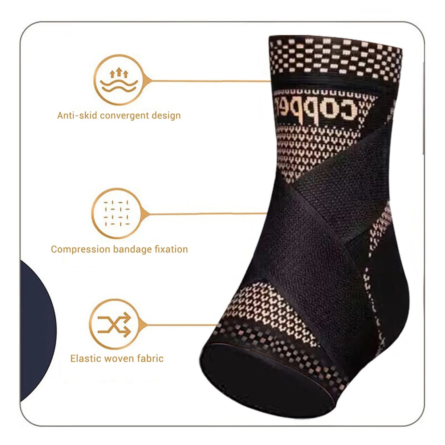 Brace Support Wrap for Fitness Exercise, Ankle Protector Suitable For Basketball Soccer Outdoor Sports Accessories