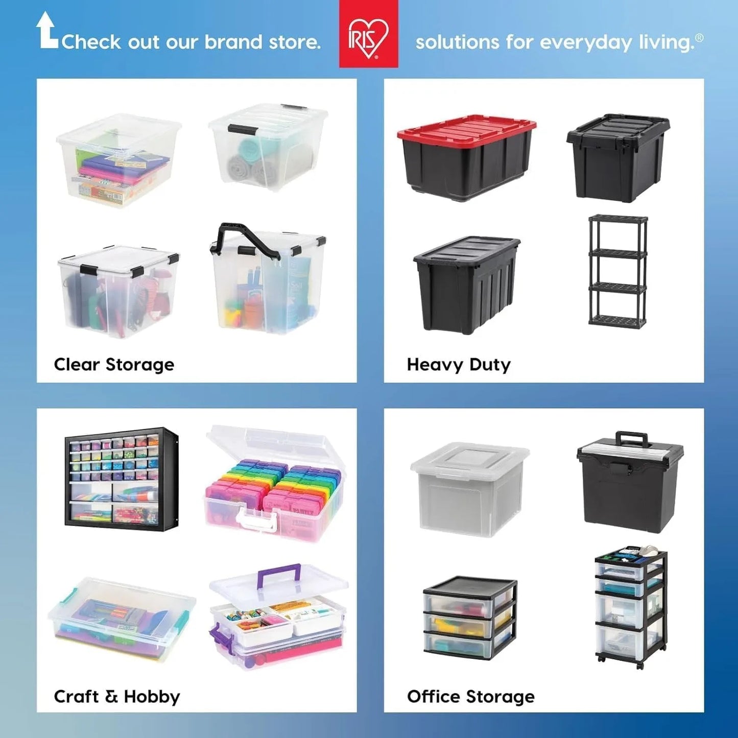 6 Pack Stackable Storage Bins with Lids and Latching Buckles