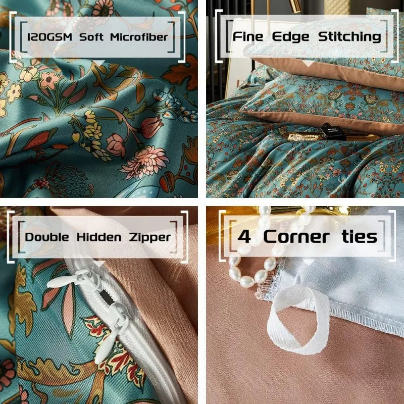Vintage Style ,5 PCS Comforter sets