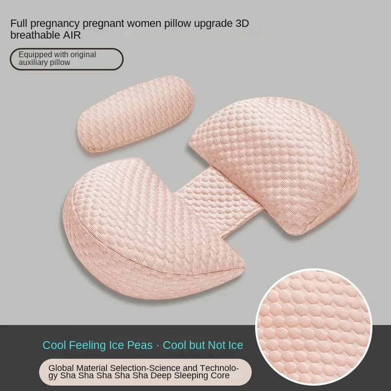 Women's U-shaped Lumbar Cushion Maternity Care Body Pillow Side Sleeper