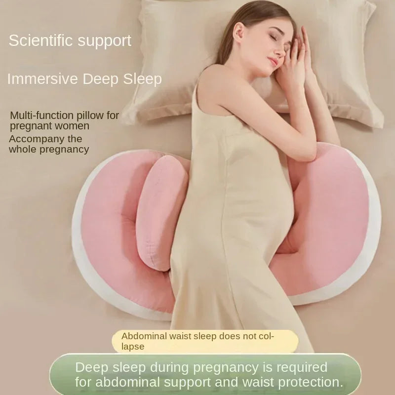 Women's U-shaped Lumbar Cushion Maternity Care Body Pillow Side Sleeper