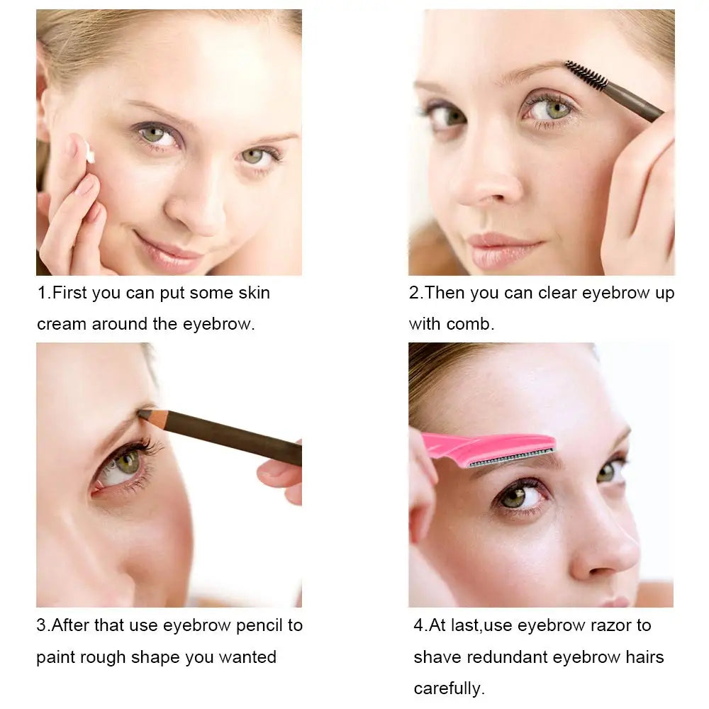 66 Eyebrow Razor for Women and Men, Eyebrow Hair Trimmer and Shaver with Protective Cover
