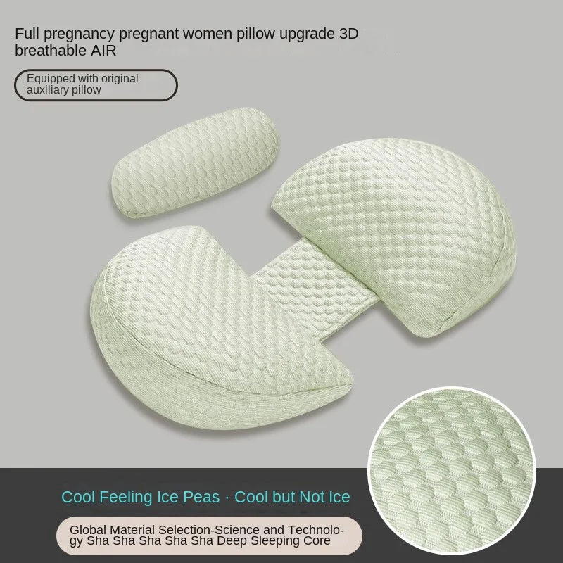 Women's U-shaped Lumbar Cushion Maternity Care Body Pillow Side Sleeper
