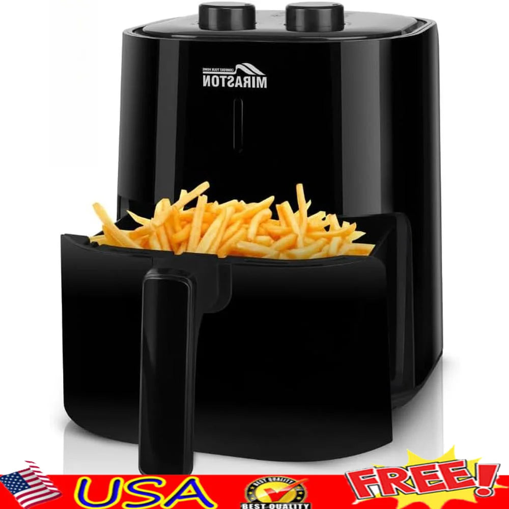 4.5QT Air Fryer Auto Shut-off Reminder Healthy Cooking Non-stick and Easy to Clean