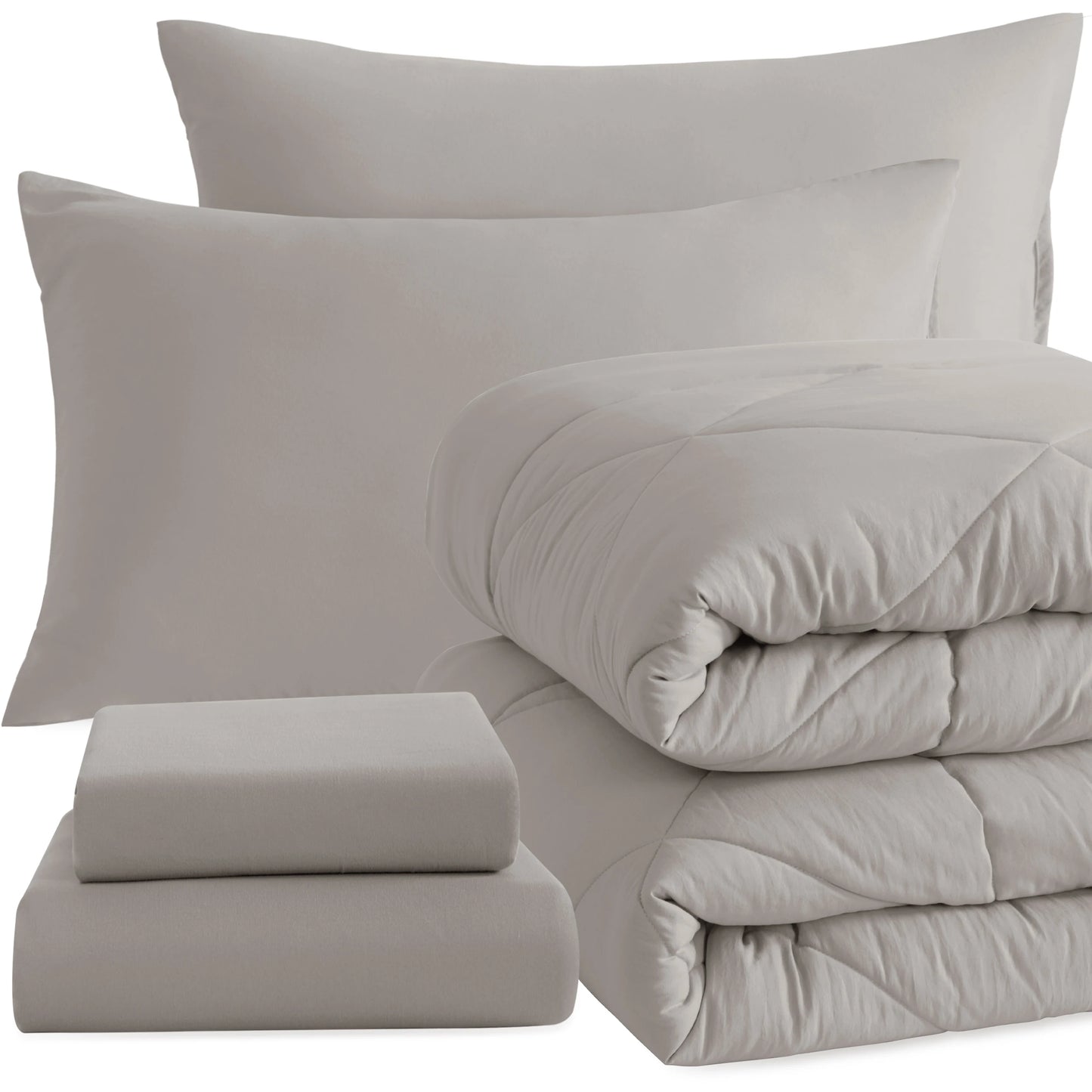 5 Piece Bed in a Bag, Includes Comforter, Fitted Sheet, Top Sheet and Pillowcases