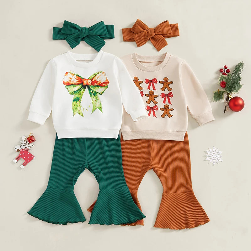 Girl Winter Clothes Print Hooded Jacket and Leggings and Matching Headband Set