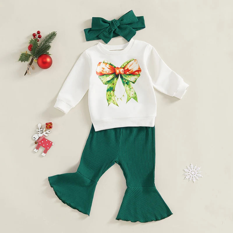 Girl Winter Clothes Print Hooded Jacket and Leggings and Matching Headband Set