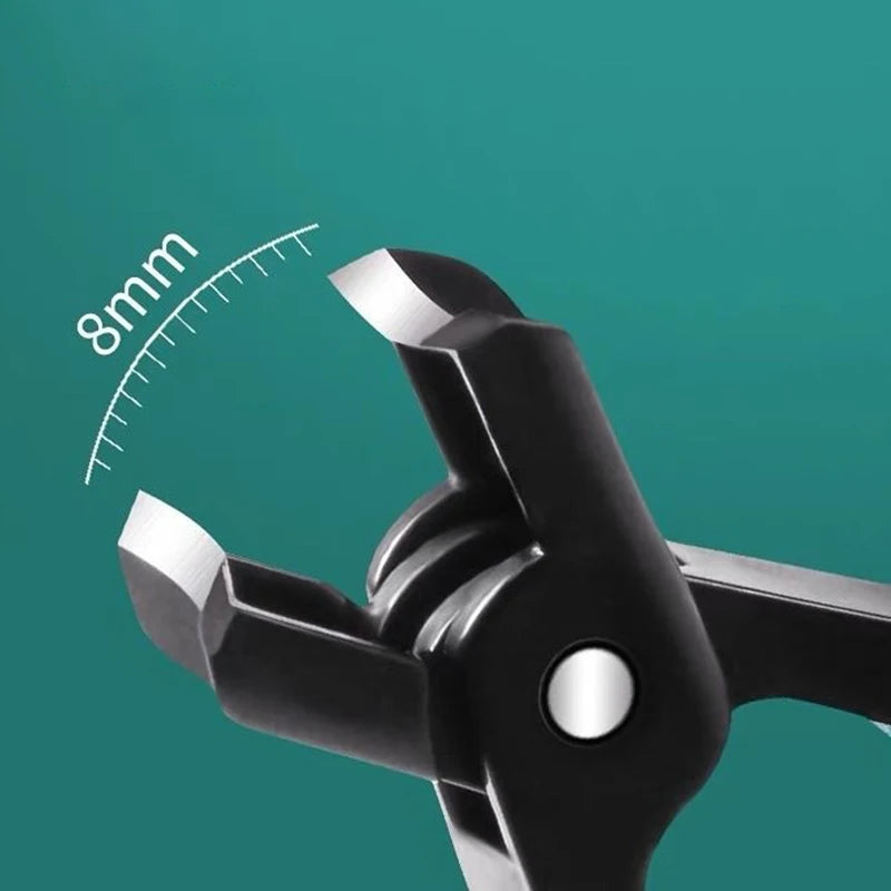 1pc Nail Clippers with Wide Jaw Opening Anti Splash Toes Fingernail Trimmers