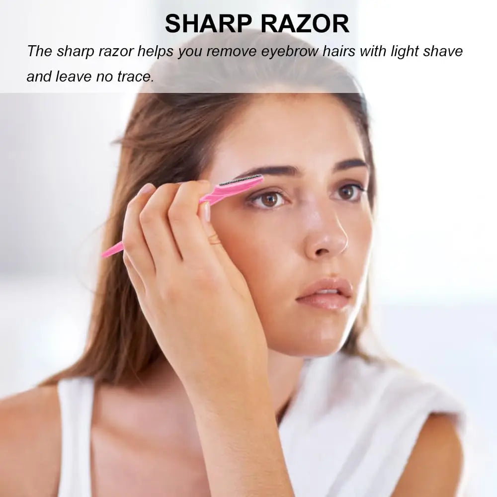 66 Eyebrow Razor for Women and Men, Eyebrow Hair Trimmer and Shaver with Protective Cover