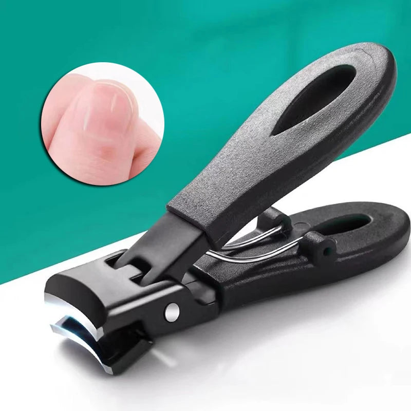 1pc Nail Clippers with Wide Jaw Opening Anti Splash Toes Fingernail Trimmers