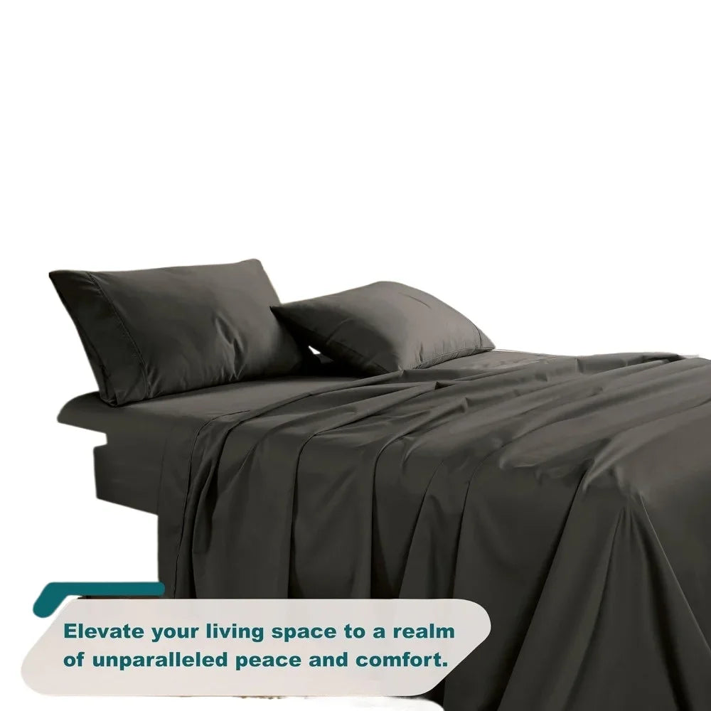 King /Queen Size Sheets Set 1000 Thread Count 4 Piece Set