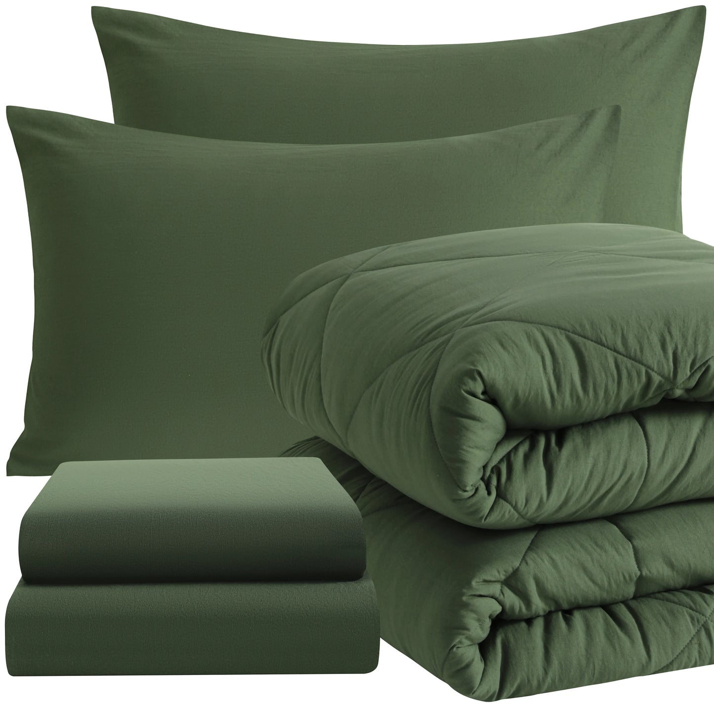 5 Piece Bed in a Bag, Includes Comforter, Fitted Sheet, Top Sheet and Pillowcases