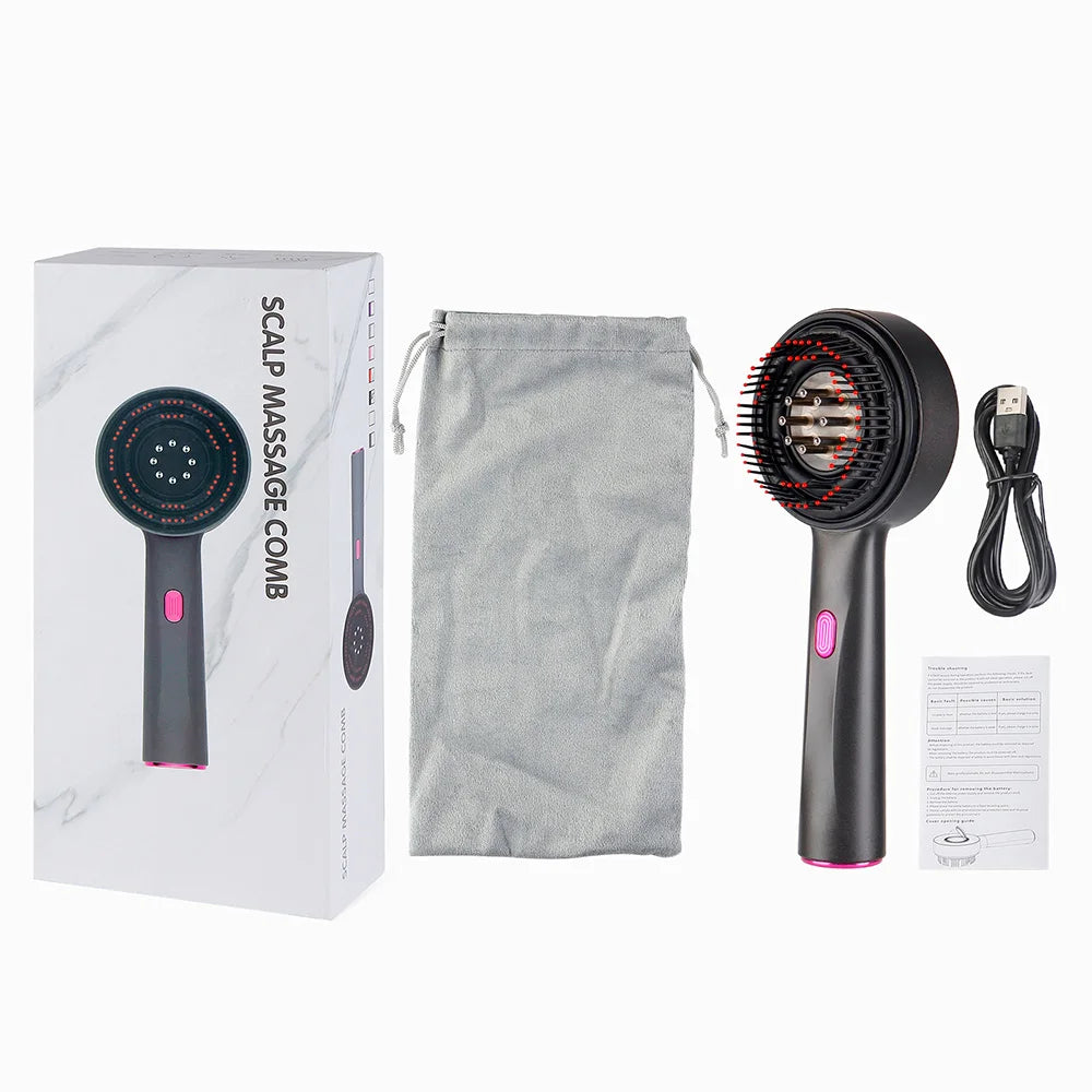 Massage Comb, Red Light Therapy, and Hair Growth Scalp Brush Anti Hair Loss Liquid Oil Applicator Hair Care