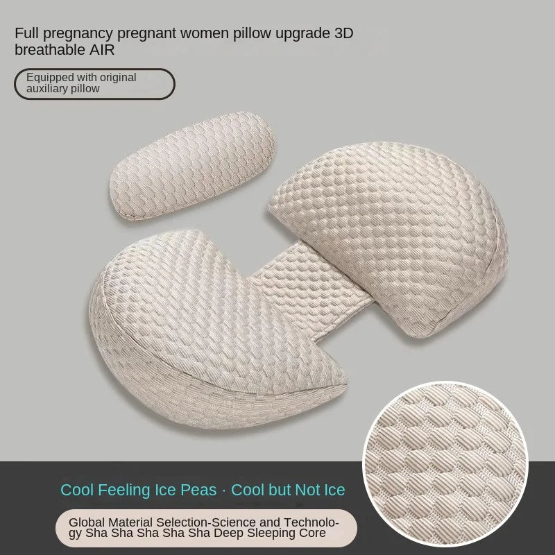 Women's U-shaped Lumbar Cushion Maternity Care Body Pillow Side Sleeper