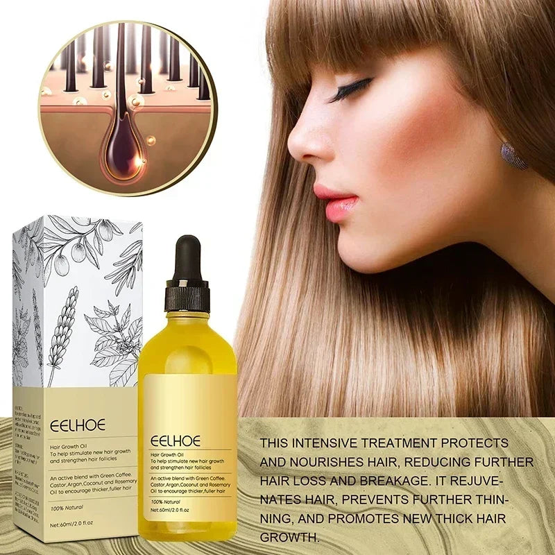 60ml Hair Essential Oil Repair Hairs Damage Prevent Hair Loss Nourish Care Oil