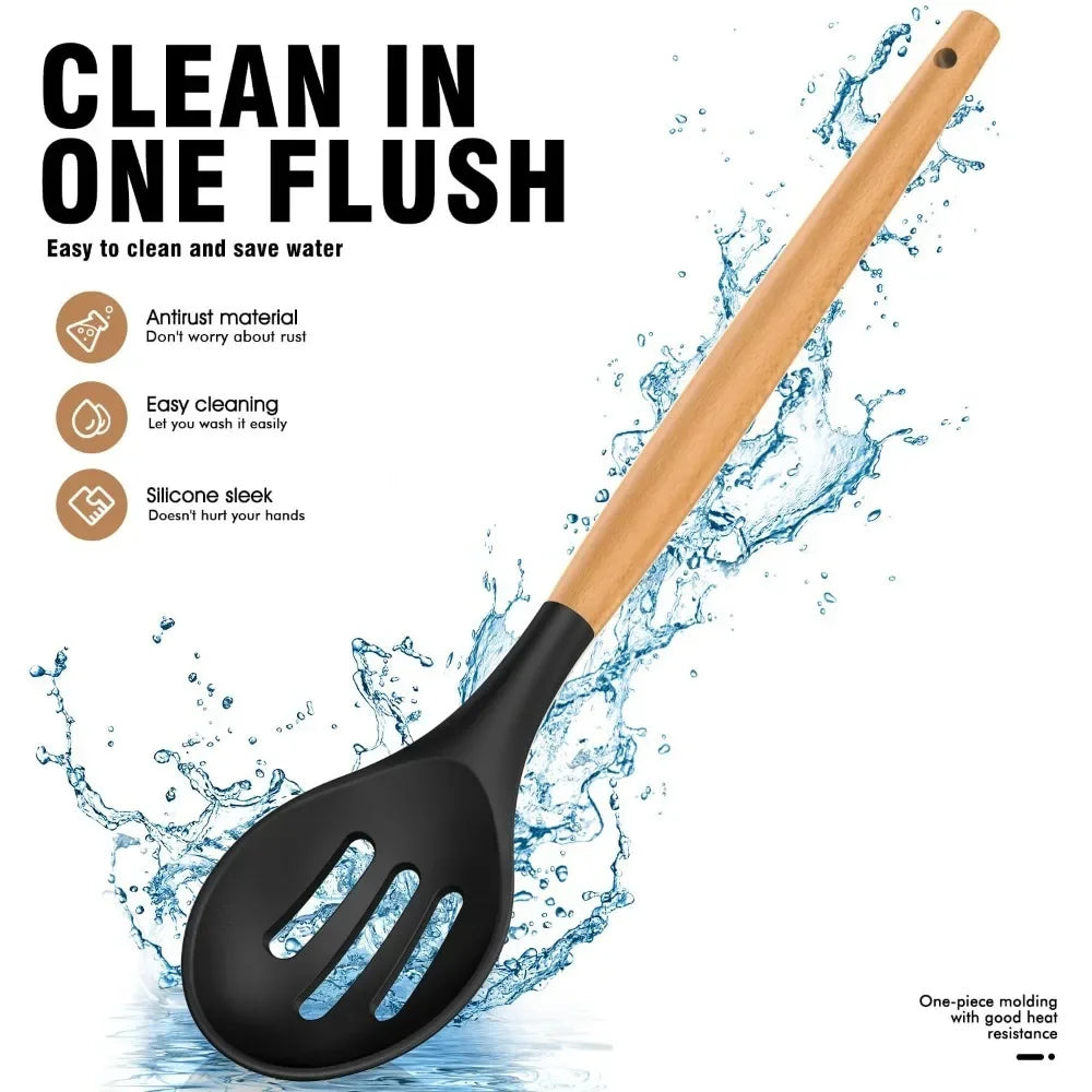 12PCS Silicone Kitchen Utensils Cooking Set Kitchenware