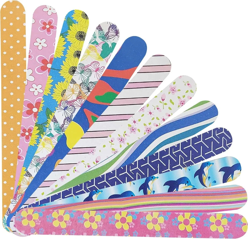 Double-sided files for shaping and smoothing toenails and nails - pack of 12