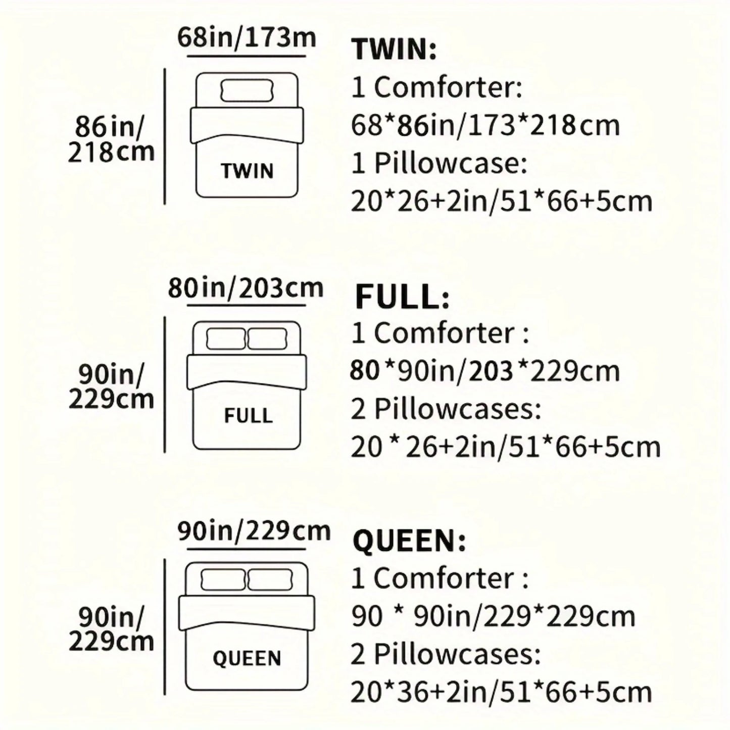 3pcs Modern Comforter Set Watercolor Print