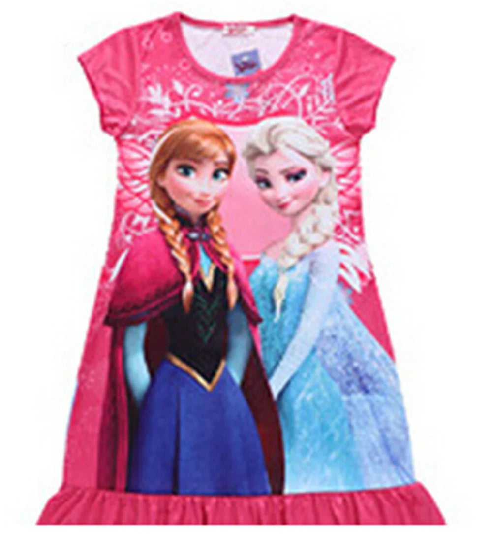 Frozen Pajamas Night Gown Dress
