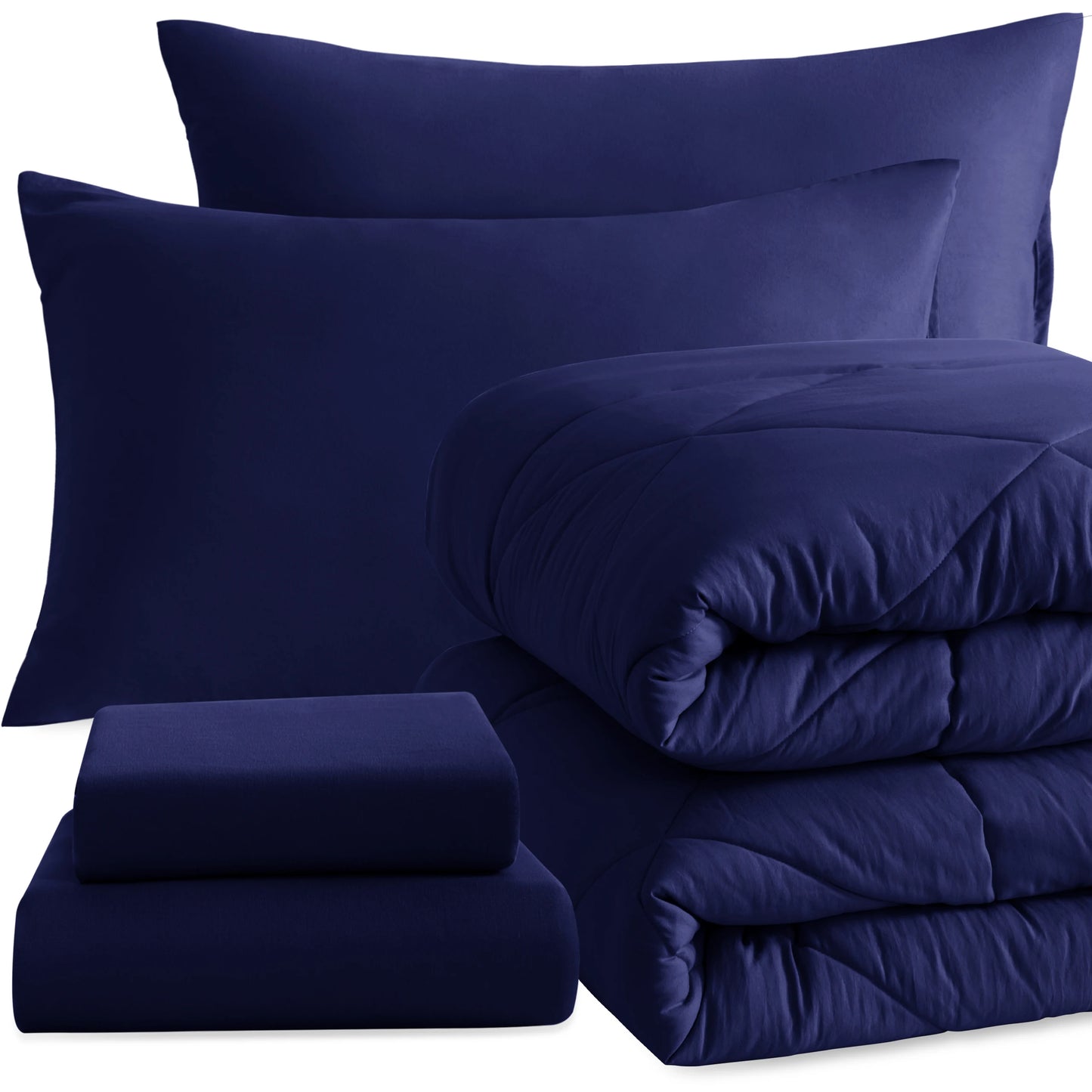 5 Piece Bed in a Bag, Includes Comforter, Fitted Sheet, Top Sheet and Pillowcases