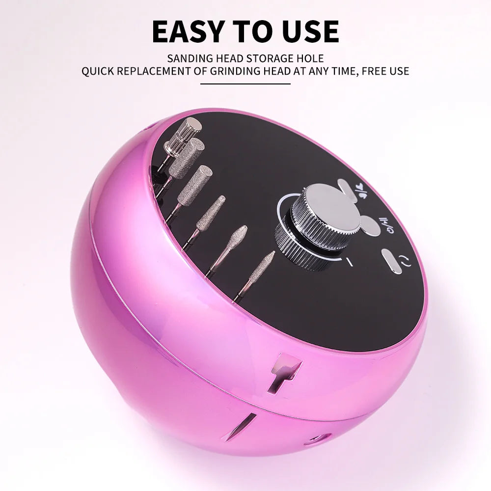 45000RPM Nail Machine Electric Portable Nail Rechargeable Drill