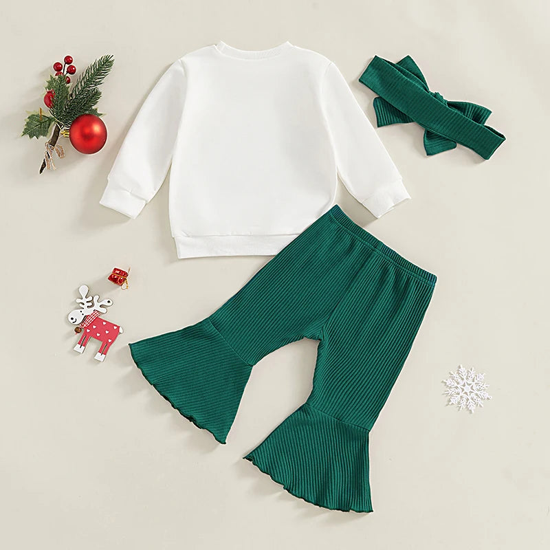 Girl Winter Clothes Print Hooded Jacket and Leggings and Matching Headband Set