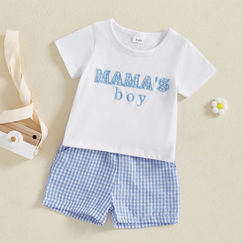 Short Sleeve T-Shirt and Elastic Waist Shorts Toddler 2 Piece Set
