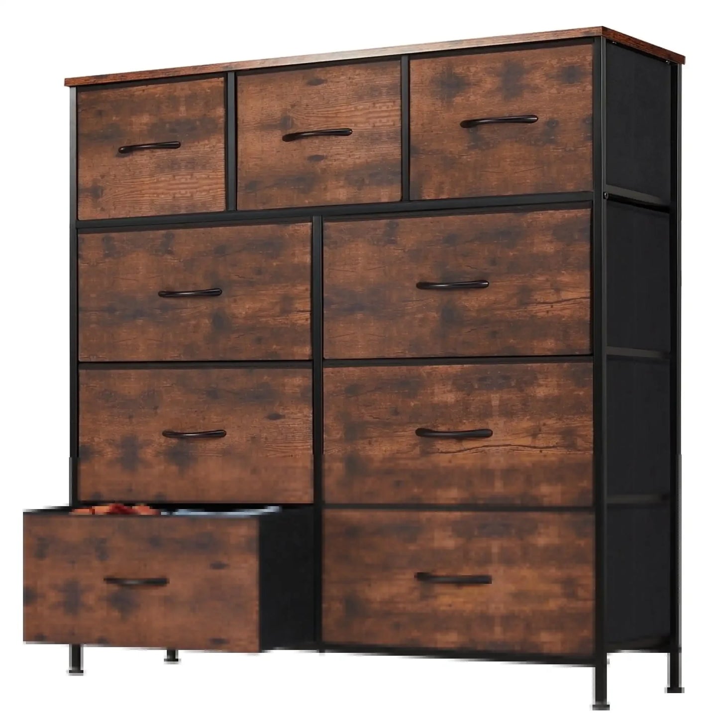 9 Wide Chest Dresser Drawers With Wood Top