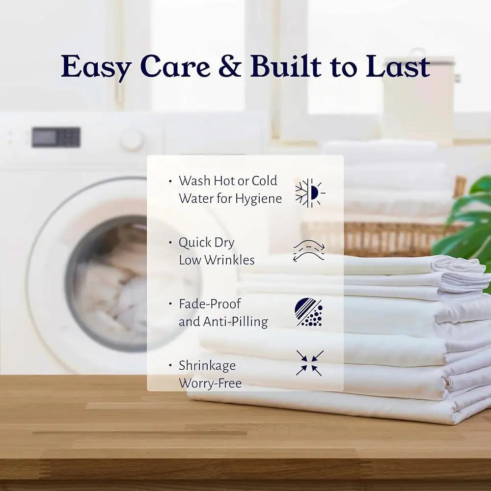 King Size Bed Sheets 400 Thread Count Soft Cooling Deep Pocket Sets