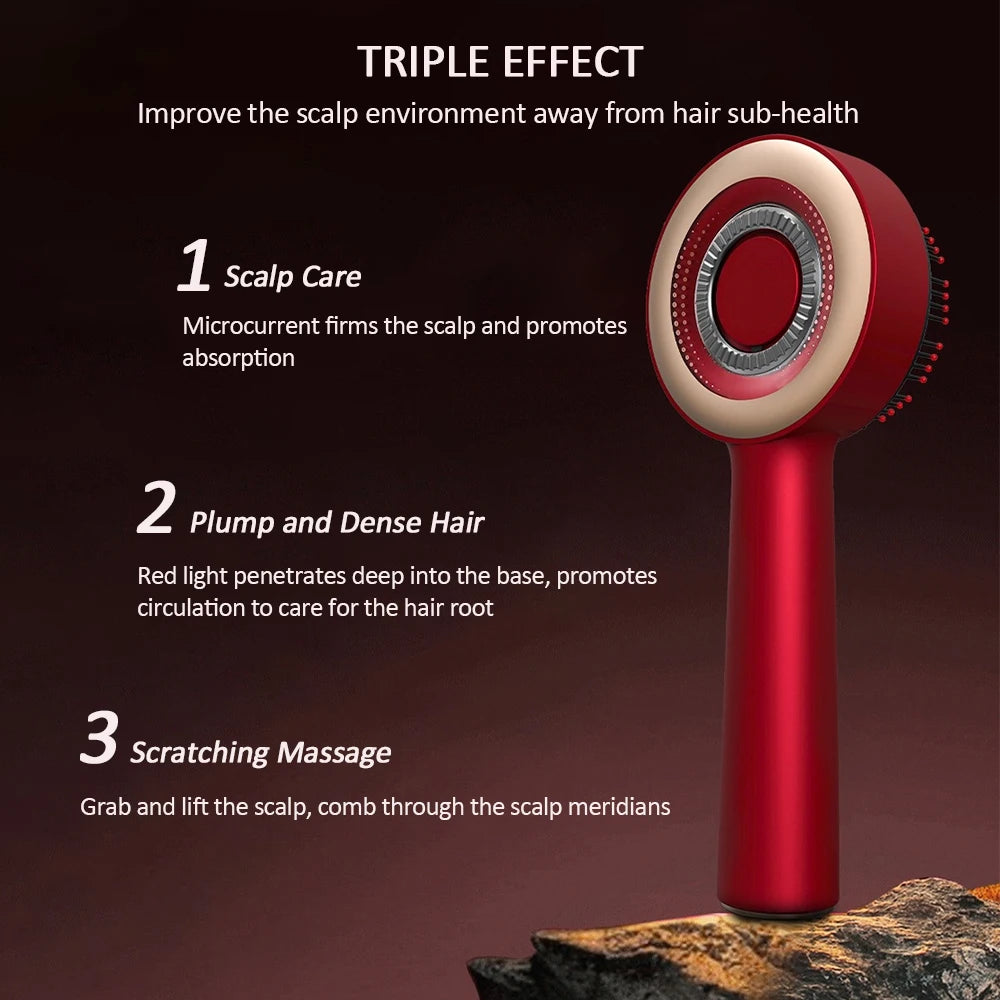 Massage Comb, Red Light Therapy, and Hair Growth Scalp Brush Anti Hair Loss Liquid Oil Applicator Hair Care