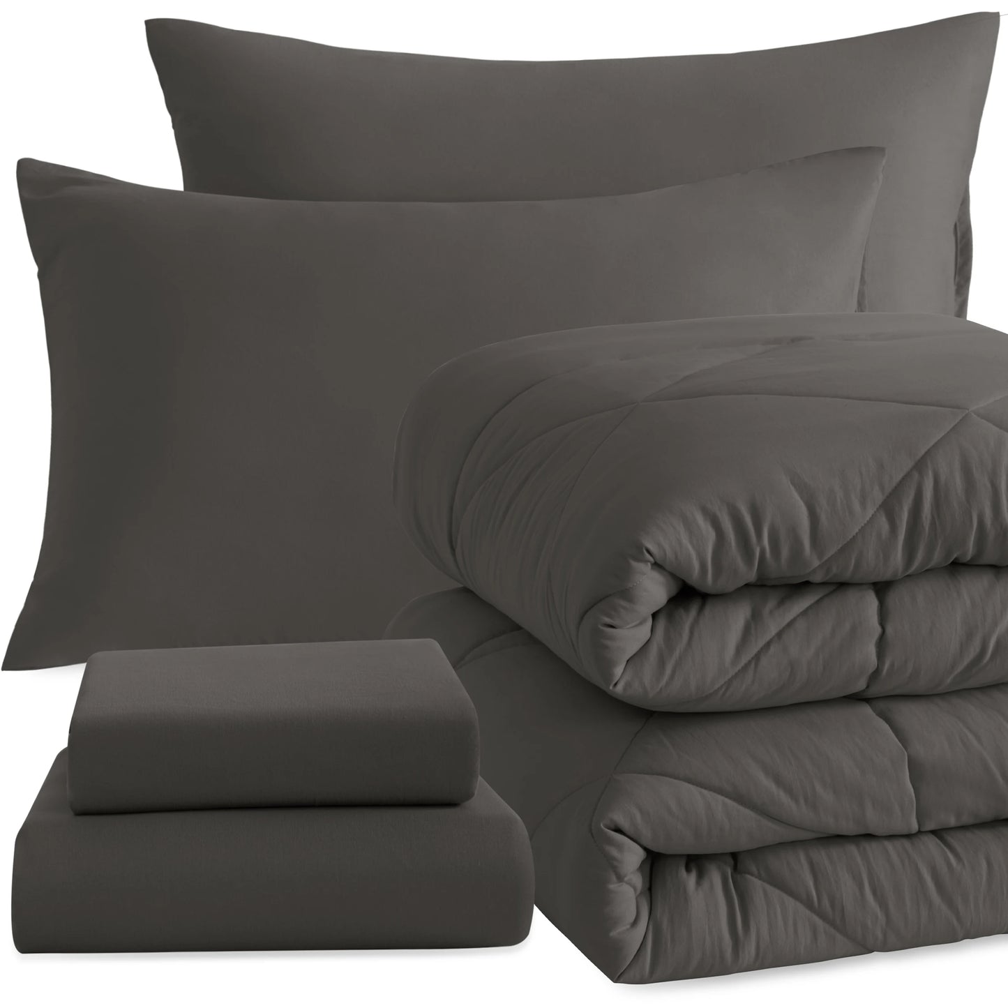 5 Piece Bed in a Bag, Includes Comforter, Fitted Sheet, Top Sheet and Pillowcases