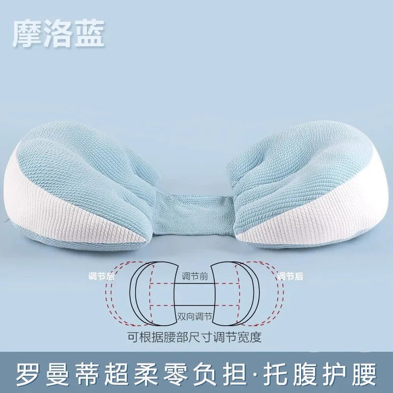 Women's U-shaped Lumbar Cushion Maternity Care Body Pillow Side Sleeper