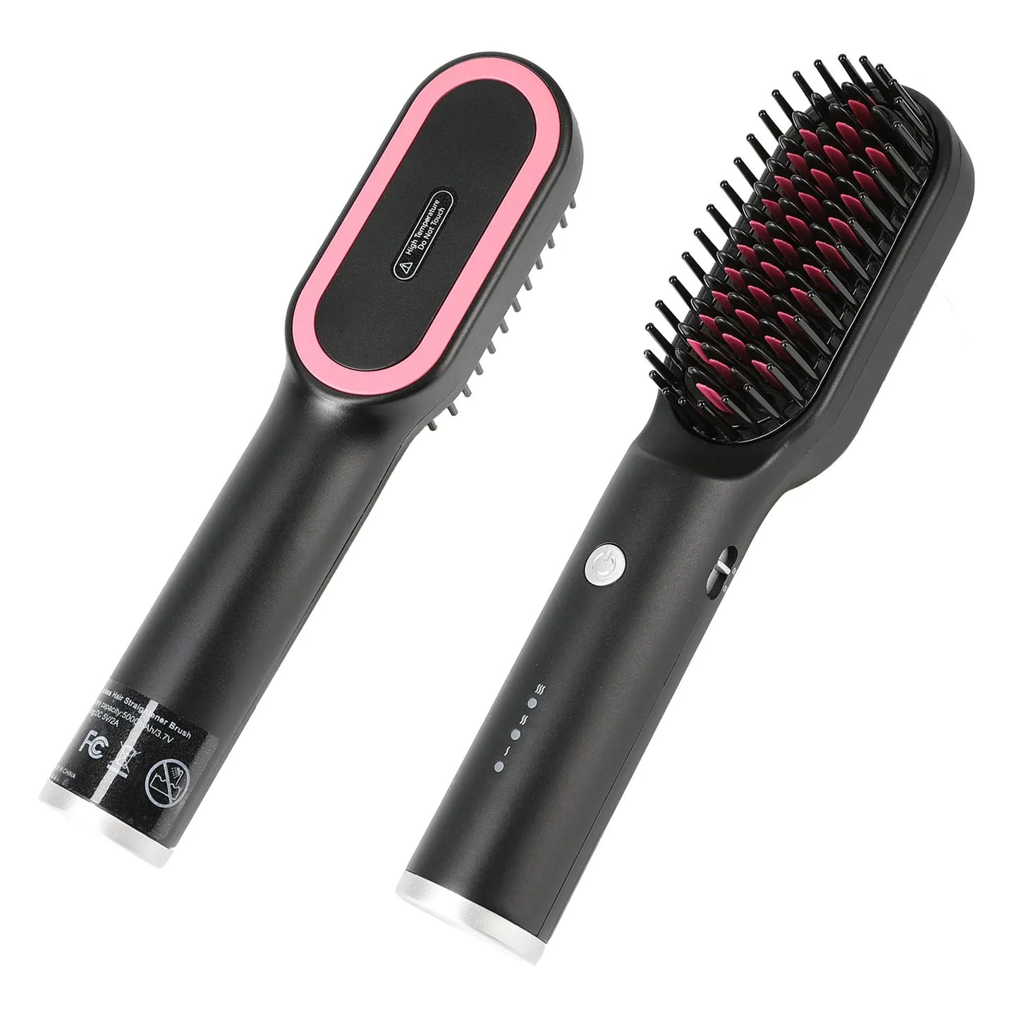 Portable Thermal Round Brush, LCD Display with Adjustable Temperature, Auto Shut-Off