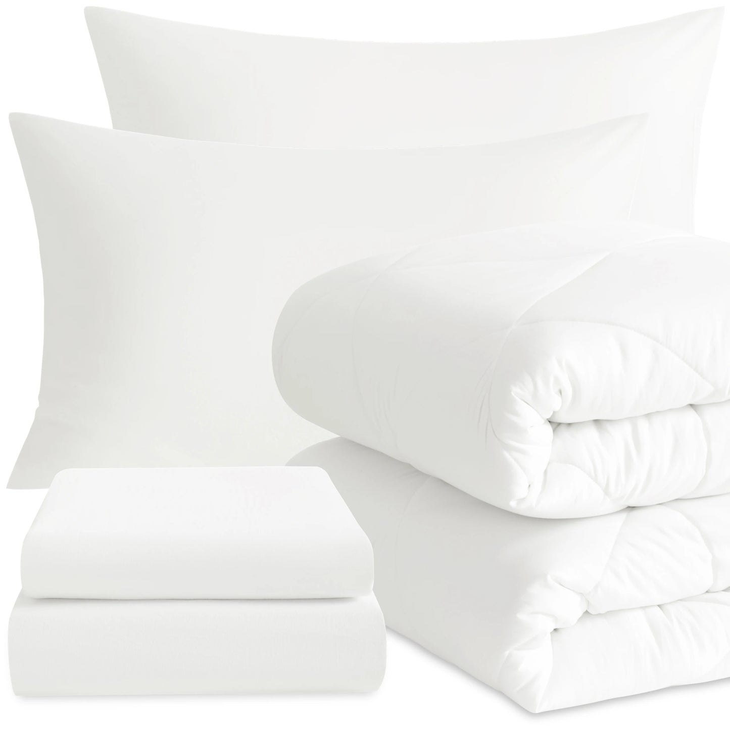 5 Piece Bed in a Bag, Includes Comforter, Fitted Sheet, Top Sheet and Pillowcases