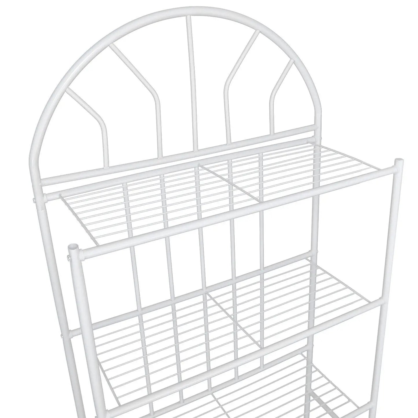 White 3-Tier Toilet Shelf Towel Rack Metal Organizer Freestanding For Bathroom