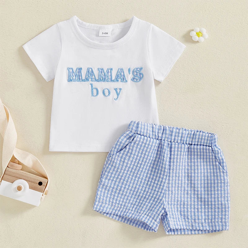 Short Sleeve T-Shirt and Elastic Waist Shorts Toddler 2 Piece Set