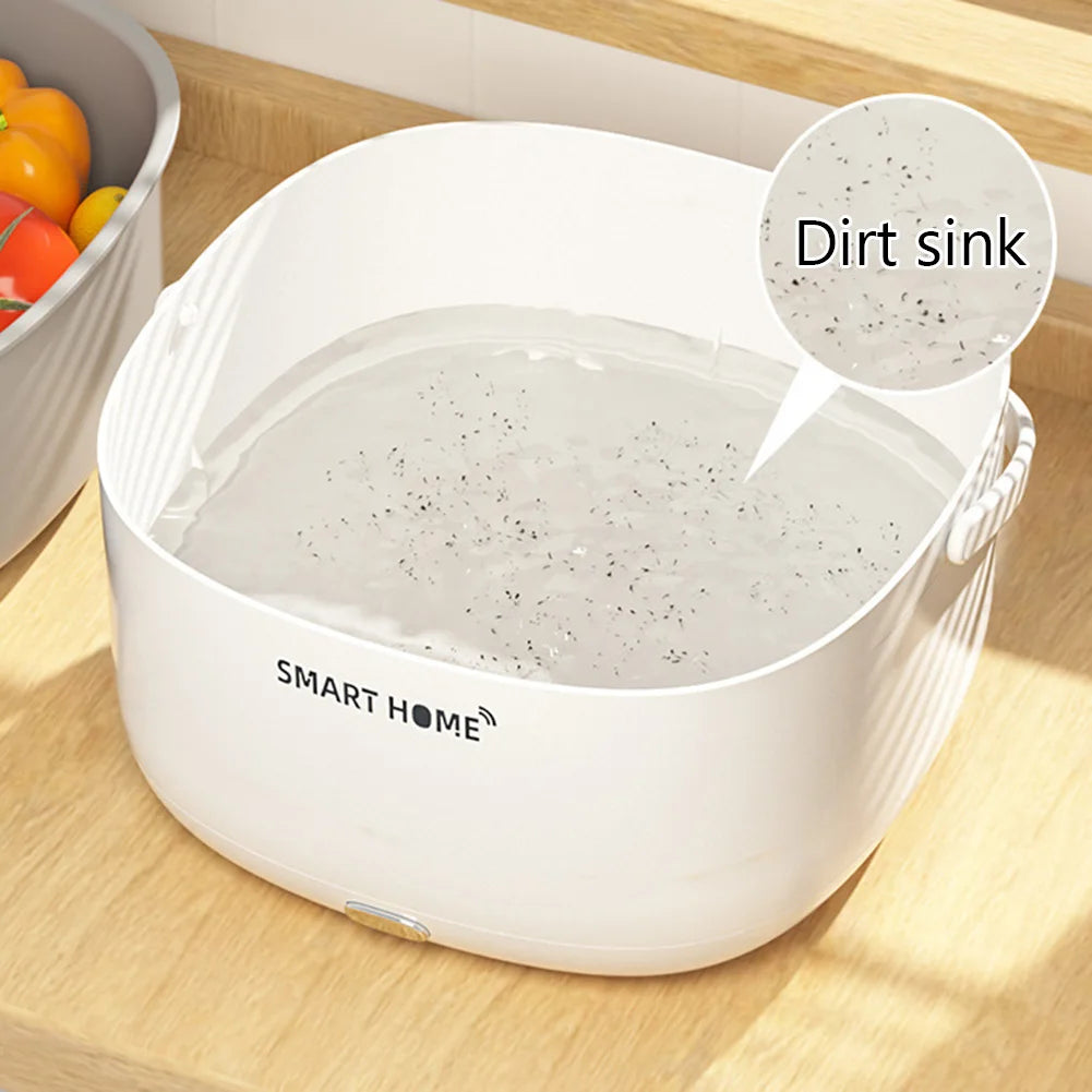 Ultrasound Fruits Cleaning Machine with Handle Electric Vegetable Washers