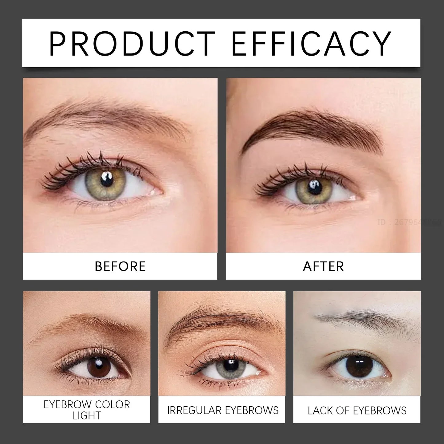 4 Waterproof Eyebrow Pencil Long Lasting Natural Black Dark Brown Women Liquid Eye Brows Pen Makeup