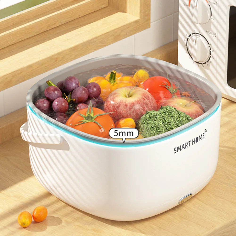 Ultrasound Fruits Cleaning Machine with Handle Electric Vegetable Washers